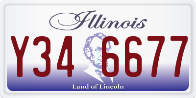 IL license plate Y346677