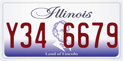 IL license plate Y346679