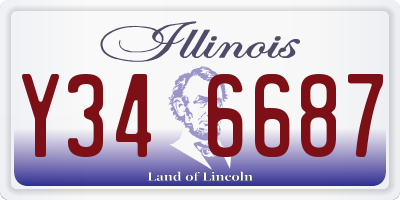 IL license plate Y346687