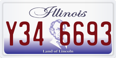 IL license plate Y346693