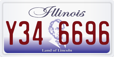 IL license plate Y346696