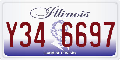IL license plate Y346697