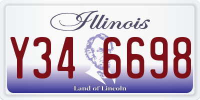 IL license plate Y346698