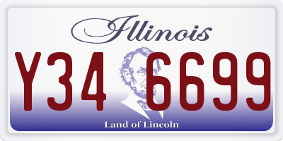 IL license plate Y346699