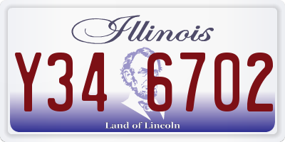 IL license plate Y346702