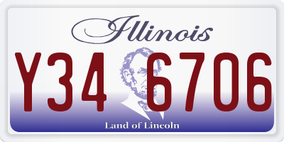 IL license plate Y346706