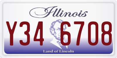 IL license plate Y346708
