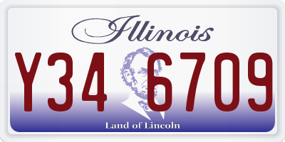 IL license plate Y346709