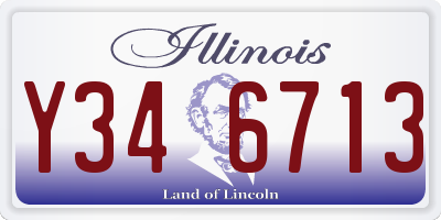 IL license plate Y346713