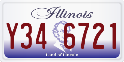IL license plate Y346721