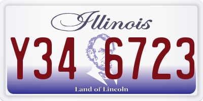 IL license plate Y346723