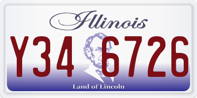 IL license plate Y346726