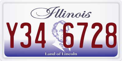 IL license plate Y346728
