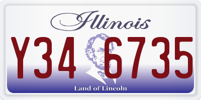 IL license plate Y346735