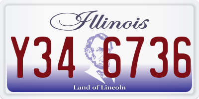 IL license plate Y346736