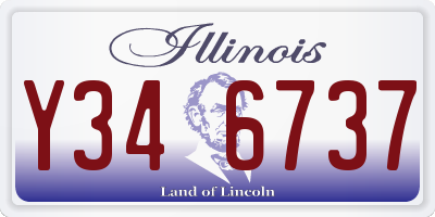 IL license plate Y346737
