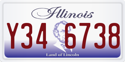 IL license plate Y346738