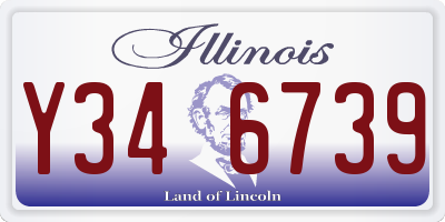 IL license plate Y346739