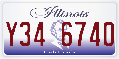 IL license plate Y346740