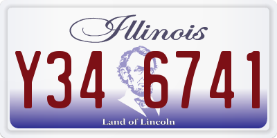 IL license plate Y346741
