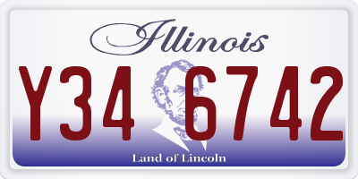IL license plate Y346742