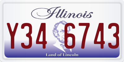 IL license plate Y346743