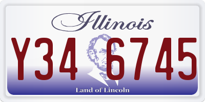 IL license plate Y346745