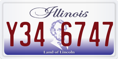 IL license plate Y346747