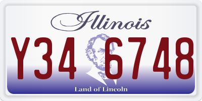 IL license plate Y346748