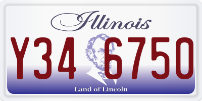 IL license plate Y346750
