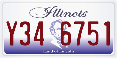 IL license plate Y346751