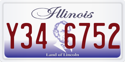 IL license plate Y346752