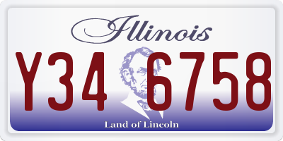 IL license plate Y346758