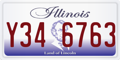 IL license plate Y346763