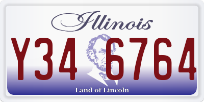 IL license plate Y346764