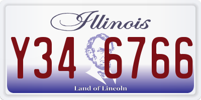 IL license plate Y346766