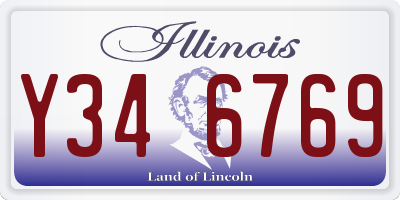 IL license plate Y346769