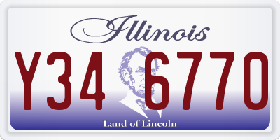 IL license plate Y346770