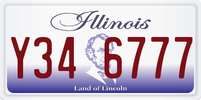 IL license plate Y346777