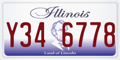 IL license plate Y346778