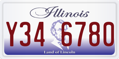 IL license plate Y346780