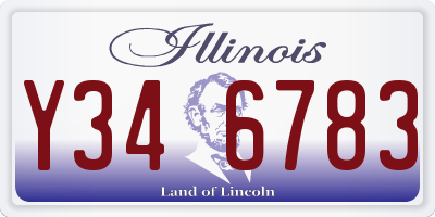 IL license plate Y346783