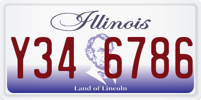 IL license plate Y346786