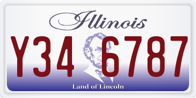 IL license plate Y346787