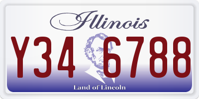 IL license plate Y346788