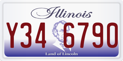 IL license plate Y346790