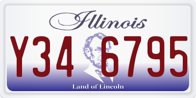 IL license plate Y346795