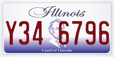 IL license plate Y346796