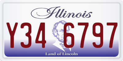 IL license plate Y346797