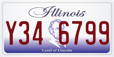 IL license plate Y346799
